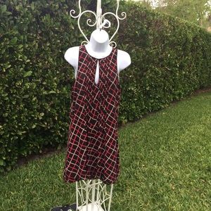 Sanctuary black plaid  spaghetti strap dress Small
